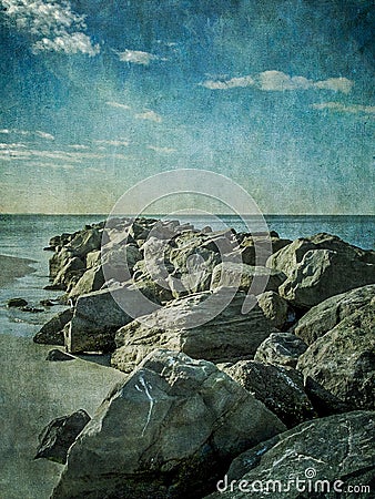 Beach Rocks Stock Photo