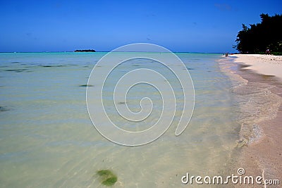 Beach In Saipan Stock Photo