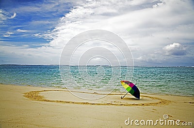 Beach in Saipan USA Stock Photo
