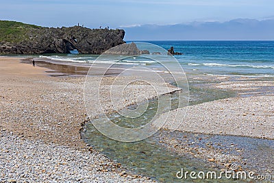 Beach of San Antolin Editorial Stock Photo