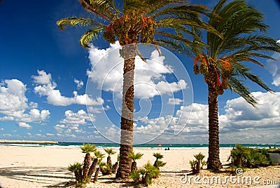 Beach of San Vito Lo Capo, Sicily Stock Photo