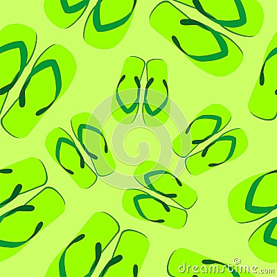 Beach sandals background Vector Illustration