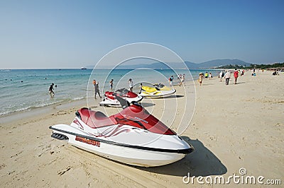 Beach in sanya yalong bay Editorial Stock Photo