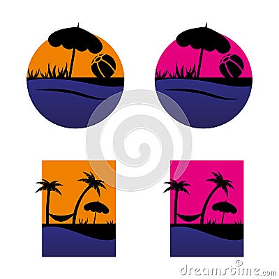 Beach Vector Illustration