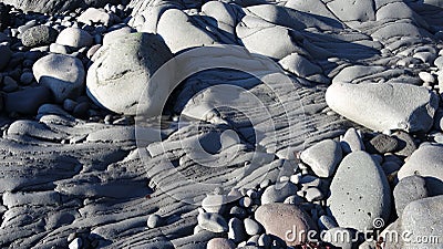 Pebble beach at Hellnar, Iceland Stock Photo