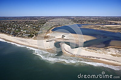 Beach with shoal. Stock Photo