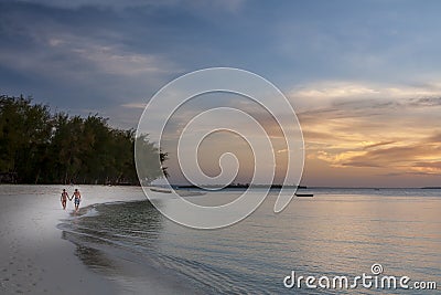 Beach shots at Kendwa beach in Zanzibar Editorial Stock Photo