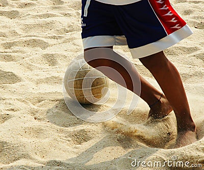 Beach Soccer Stock Photo