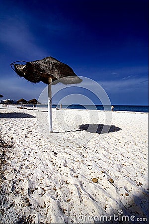 Beach in souss tunisia Stock Photo