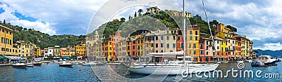 Portofino in Liguria in Italy Editorial Stock Photo