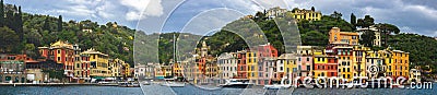 Portofino in Liguria in Italy Editorial Stock Photo