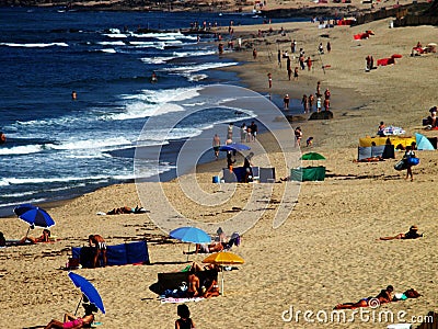 Beach summer scenery Editorial Stock Photo