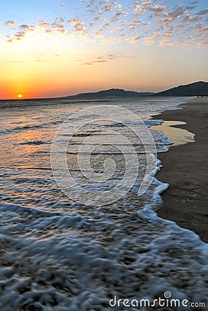 Beach of Tarifa - Spain Stock Photo