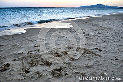 Beach of Tarifa - Spain Stock Photo