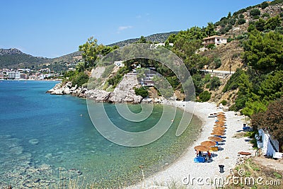 Beach in Tolo Stock Photo