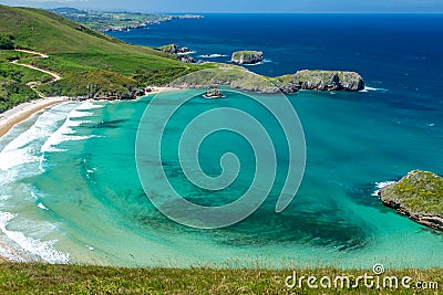 Beach of Torimbia near to Llanes village Stock Photo