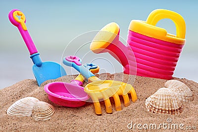 Beach toys Stock Photo