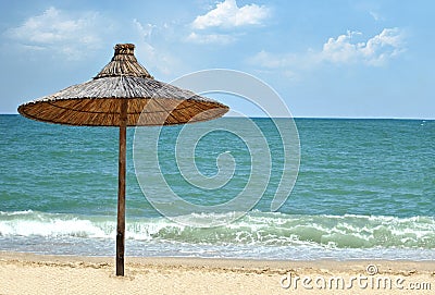 Beach umbrella Stock Photo