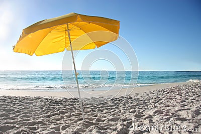 Beach umbrella Stock Photo