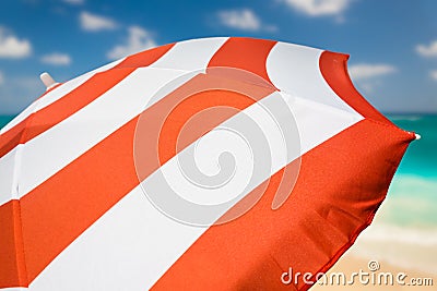 Beach umbrella Stock Photo