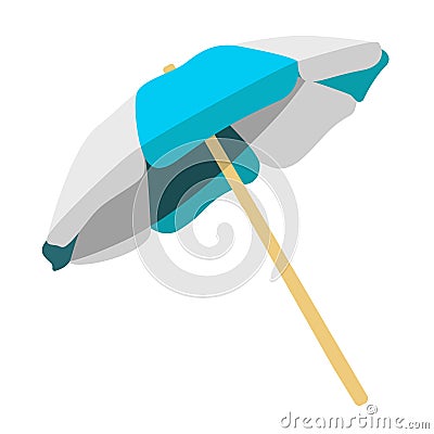 Beach umbrella Vector Illustration