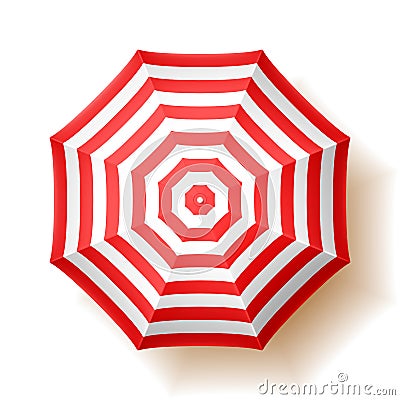 Beach umbrella Vector Illustration