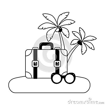 beach vacations image Cartoon Illustration