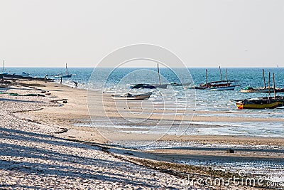 Beach in Vilanculos, Mozambique. Stock Photo