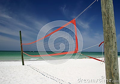 Beach Volleyball Stock Photo