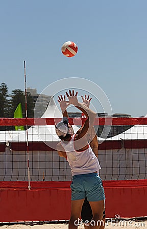 Beach Volleyball Editorial Stock Photo