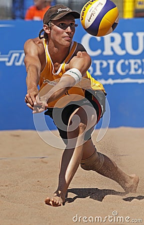Beach volleyball germany ball Editorial Stock Photo
