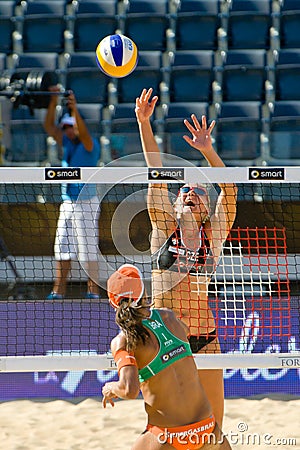 2011 Beach Volleyball World Championship - Rome, Italy Editorial Stock Photo