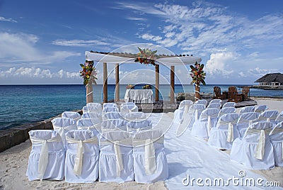 Beach Wedding Stock Photo