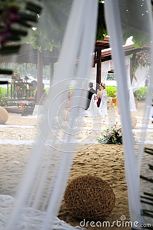 Beach wedding Stock Photo