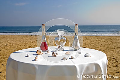 Beach wedding ceremony Stock Photo