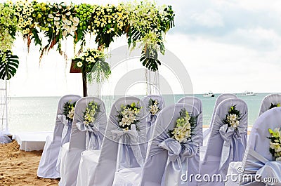 Beach wedding Stock Photo