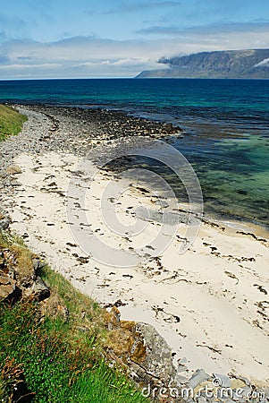 Beach in Westfjord, Iceland Stock Photo