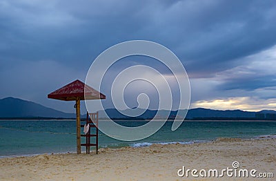 Beach of wuzhizhou island Stock Photo