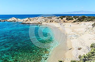 Beaches of Naxos, Greece Stock Photo