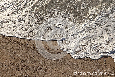 Beautiful view of the sea wave on the shore of the Persian Gulf Stock Photo