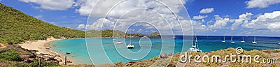 Beaches of St. Barts in the West Indies Stock Photo