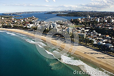 Beachfront property, Australia. Stock Photo