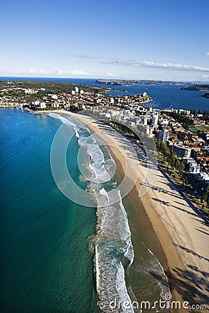 Beachfront property, Australia. Stock Photo