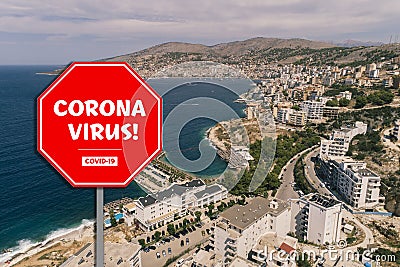 Beachs and tourism shutdown for coronavirus issue. All services closed do to Covid-19 outbreak Stock Photo