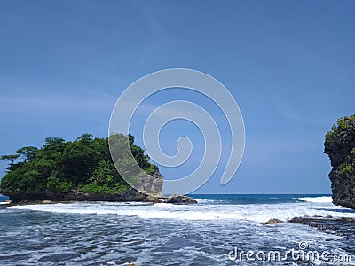 Beachscape Revelations: Unearthing the Secrets of Coastal Landscapes Stock Photo