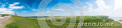 Beachy Head Panorama Stock Photo