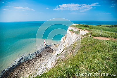 Beachy Head Lighthouse Stock Photo