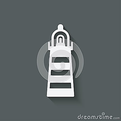 Beacon navigate symbol Vector Illustration