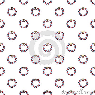 Bead pattern seamless Vector Illustration