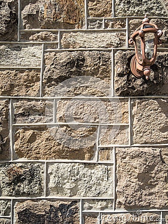 Beaded grout joints Stock Photo